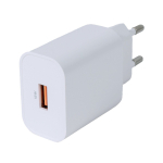 Telefono įkroviklis DELTACO USB-AC182, USB-A, 18 W, greitas įkrovimas, baltos sp.