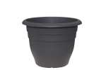 Plastikinis lauko vazonas 4Living, antracito sp., 40 x 40 x 31 cm.