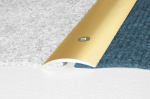 Aliumininė grindų juostelė HESORA H 02 D1, 3.0 x 180 cm,  mat.aukso spalvos, kilmės &scaron;alis ES