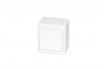 Jungiklis PAWBOL Beta, 1 klavi&scaron;o, pavir&scaron;inis, IP44, baltos sp., D.3110W
