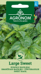 Prieskonių sėklos, AGRONOM bazilikai kvapieji LARGE SWEET, 1 g.