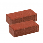 Grindinio trinkelė BRIKERS PRIZMA 5, raudona, matmenys 200 x 100 x 50 mm, 1 m&sup2; - 50 vnt.