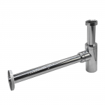 Sifonas praustuvui, metalinis, i&scaron;bėgimo diametras 32 mm, įbėgimo angos diametras 40 mm, ilgis 300 mm