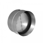 Vožtuvas ALNOR DANR-125, d125 mm, atbulinis, be tarpinės, cinkuota skarda
