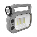 LED žibintuvėlis SUNLUX Qy-Cl05, įkraunamas, LED, 3 W + 5 W, 160 lm + 400 lm, su saulės elementais,