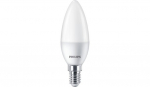 LED lempa PHILIPS, 5W (=40W), E14 B35 žvakė, 220-240V, 4000K, 470 lm, matinė