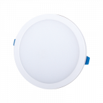 Montuojamas &scaron;viestuvas panelė TOPE Topaz, 22W, 2200lm, 4000K, IP40, apvali, įleidžiama, baltos sp.
