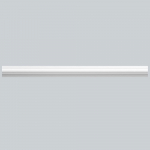 Lubų/sienų apdailos juostelė HOMESTAR Classic Cw10, spl. balta, 10x25x2000 mm, 60000