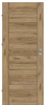 Laminuotos vidaus durys su užlaida VOSTER Duo 20, kairinės, spalva Italian walnut, matmenys 2030x744