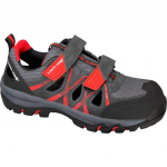 Darbo batai LAHTI PRO, S1 SRC, 45 dydis, pilka ir raudona spalva, versta oda, sandalai, CE