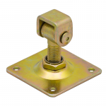 Vartų vyris DOMAX, ZRDP, M20, 100 x 100 mm, su plok&scaron;tele, geltonos spalvos, 8423