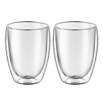 Puodelis dvigubo stiklo AMBITION Mia, 350 ml, 2 vnt.