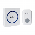 Skambutis DPM Wa289D, 38 mel., 100m, bevielis, skambutis 3 x AAA, mygtukas 1 x 23A, baltos sp.