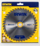 Medžio pjovimo diskas su kietmetaliu IRWIN, 184 mm x 40 T