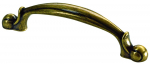 Baldų rankenėlė antik HETTICH, dengta žalvariu HS64mm, 3679