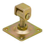 Vartų vyris DOMAX, ZRDP, M18, 90 x 90 mm, su plok&scaron;tele, geltonos spalvos, 8424