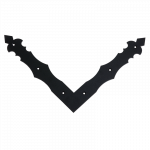 Kampinė plok&scaron;telė DOMAX, NAD4, 300x300x40x4,0 mm, juoda sp., 89932