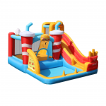 Pripučiamas batutas AirMyFun, MAISTO VAKARĖLIS, 375 x 310 x 218 cm, maksimali apkrova iki 135kg