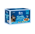 Konservuotas kačių ėdalas Brit Premium Cat Delicate, konservų rinkinys, 12x85g