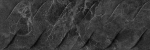 Plytelių keraminis dekoras CRISTACER Minerva Waves Black, 25 x 75 cm, 1,120 m2/dėž., spalva juoda