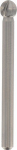 Kietlydinio cilindrinė freza DREMEL, D=4,8 mm, 2 vnt.