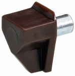 Lentynos laikiklis HETTICH, pak. 20 vnt. plastikas, 5mm, rudos sp., 9115201