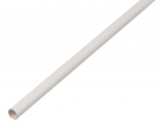 Plastikinis profilis, apvalus, baltos sp., matmenys 1 x 12 x 1000 mm, 484934