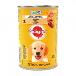 Konservuotas ėdalas &scaron;unims PEDIGREE Junior, su vi&scaron;tiena, 400 g