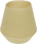 Žvakidė, arbatinei žvakutei, stiklas, smėlinės sp, auk&scaron;tis 14 cm