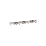 Įrankių laikiklis DMX 542004, UMZ 400, 4 kabliukai, 3 laikikliai, sidabro sp., 380 x 29 mm