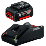 Akumuliatoriaus ir kroviklio rinkinys BOSCH GBA, 18 V, 4,0 Ah Li-ion, GAL 18V-40