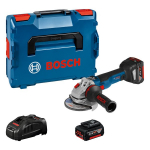 Akumuliatorinis kampinis &scaron;lifuoklis BOSCH Professional GWS, 18V-10 SC (2x ProCORE18V 5.5Ah), 18V, 12
