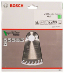 Medienos pjovimo diskas BOSCH Optiline Wood, 160 x 20/16 x 2,6 mm, 24