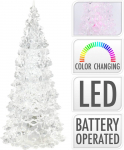 &Scaron;viečianti kalėdinė dekoracija Eglutė, su LED, 12 cm