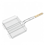 Kepimo grotelės BARBECOOK, medinė rankena, 31.5x25x5 cm