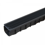 Plastikinis latakas Dakota MIDI 84 su plastikinėmis grotelėmis (PP), 1000x121x84 mm