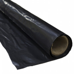 Polietileno plėvelė, statybinė, juoda, storis 200 mk., matmenys 4 x 25 m