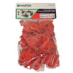 Plytelių inkaras MARTEN, storis 3 mm, 7-15 mm, i&scaron;lyginimo sistemai, raudonas, 100 vnt.