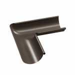 Latako vidinis kampas BILKA, skersmuo 125 mm, rudos spalvos, RAL8019