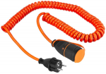 Ilgiklis ELECTRALINE 1745, 1 lizd., H07BQ-F 3 x 1,5, 5 m, 16A 250V max 3500W, spirale susuktas laida