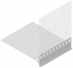 PVC jungiamasis cokolinis profilis EJOT PRAKTIKA, SOP120/01-200-160-WL-12,5, 2 m, 8806048002