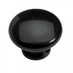 Baldų rankenėlė rutulio formos HETTICH, komplekte 6 vnt. plastikas, juodos sp. &Oslash; 40mm, 9239951