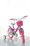 Vaiki&scaron;kas dviratis MTB GIRL BUTTERFLY, su pagalbiniais ratukais, dydis 16"