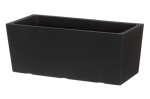 &Scaron;iltasis lauko vazonas 4LIVING Terde, juodos sp., 55 x 25 x 22 cm.