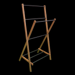 Rank&scaron;luosčių kabykla SEPIO AURORA,  35 x 57,5 x 103 cm, pastatoma, medinė