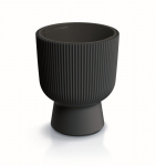 Plastikinis lauko vazonas Milly, antracito sp., 29,8 x 29,8 x 36,5 cm.