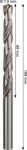 Grąžtas metalui BOSCH HSS-G, DIN 338, 7,5 &times; 69 &times; 109 mm