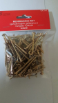 Medsraigčiai WHT, 4 x 45 mm, įleidžiama galva, cinkuoti, 100 vnt., pridėtas antgalis TORX20