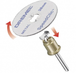 Pjovimo diskai su koteliu DREMEL, D=38 mm