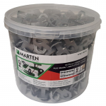 Plytelių inkaras MARTEN, storis 1,5 mm, 7-15 mm, i&scaron;lyginimo sistemai, pilkas, 400 vnt.